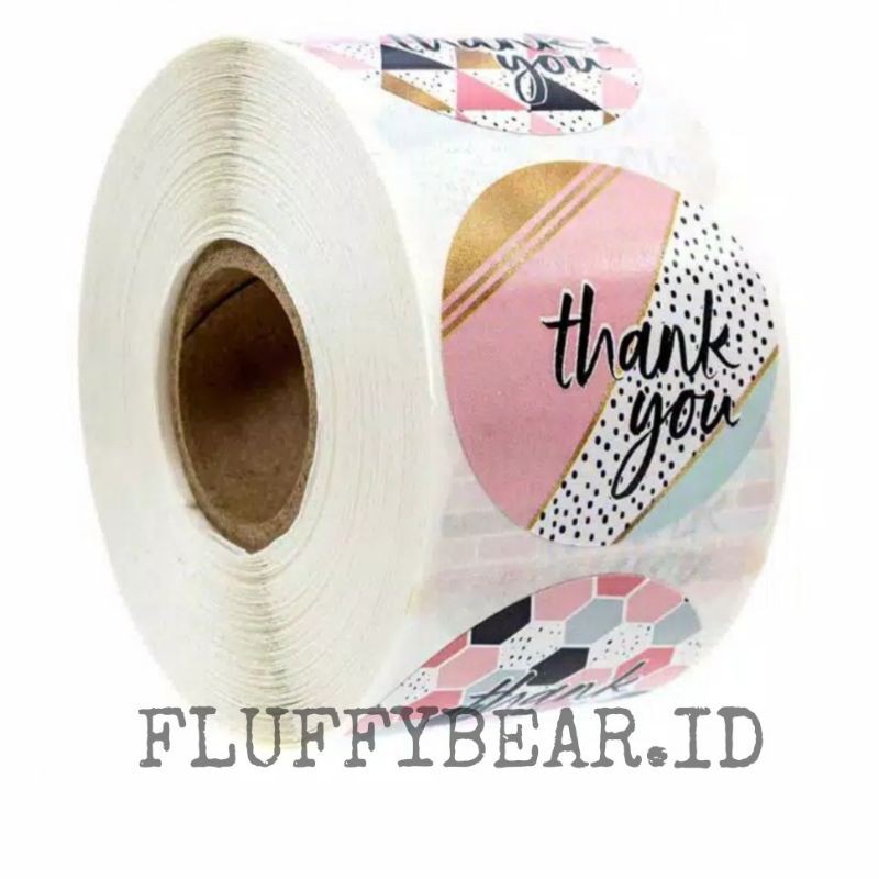 

[SATUAN] Sticker Roll Segel Thank You/Sticker Label Thankyou/Sticker Bulat Thankyou/Sticker Thankyou