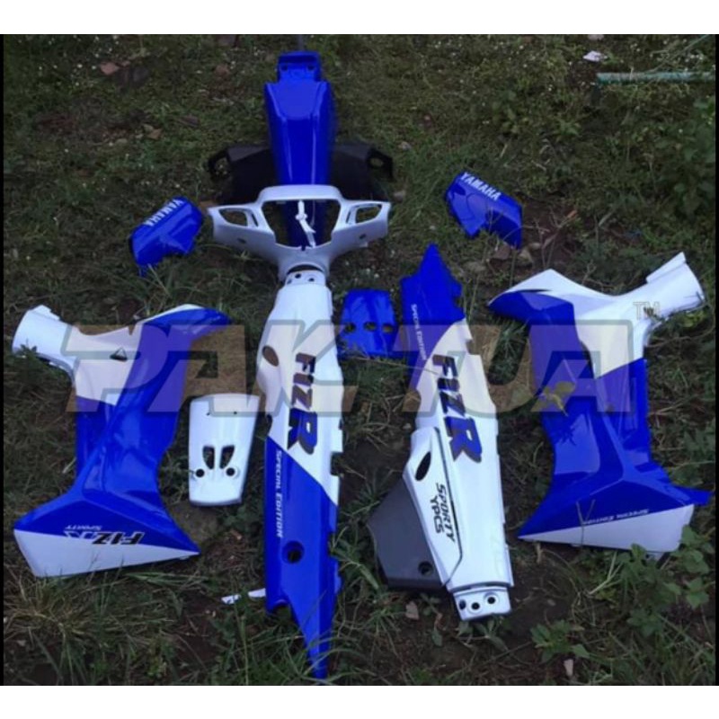 cover body fizr f1zr malboro biru putih full set halus cover bodi yamaha fiz r