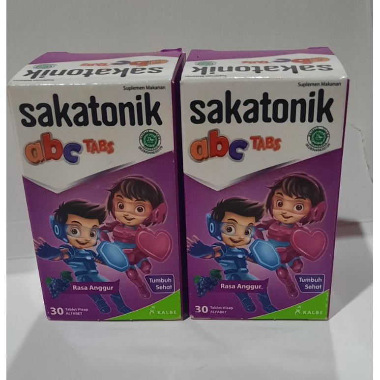 sakatonik ABC multivitamin anak rasa strawberry dan anggur isi 30 tablet hisap