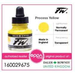 

Cat Aklirik Daler Rowney FW Ink 29.5 ML Process Yellow 160029675