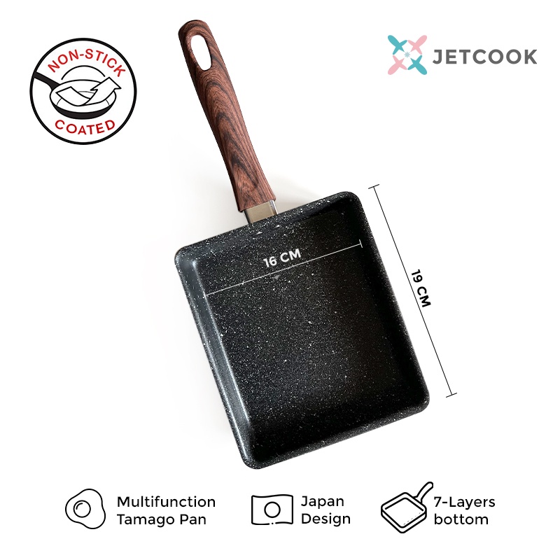 JetCook Panci Penggorengan Telur Tamago Omelette Non Stick Frying Pan