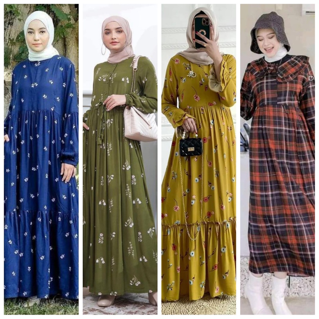 BISA COD GAMIS RAYON WANITA TERBARU / HOMEDRESS WANITA RAYON