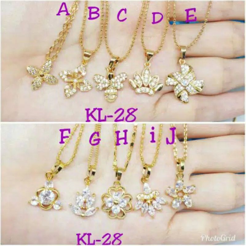 Kalung  ITALY Import+ liontin uk klg 45cm ♡AIKOI♡