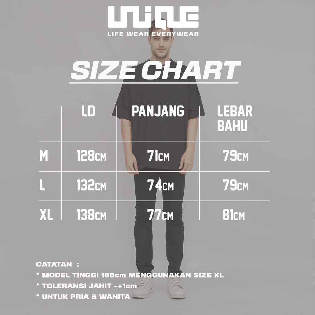 UNIQUE - (Brand Series) Kaos Oversize Renegades Black