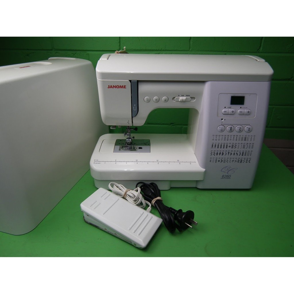 Janome 6260QC Mesin Jahit Digital - Putih Ungu