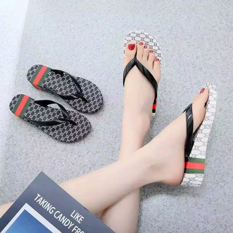 sendal wedges gucci