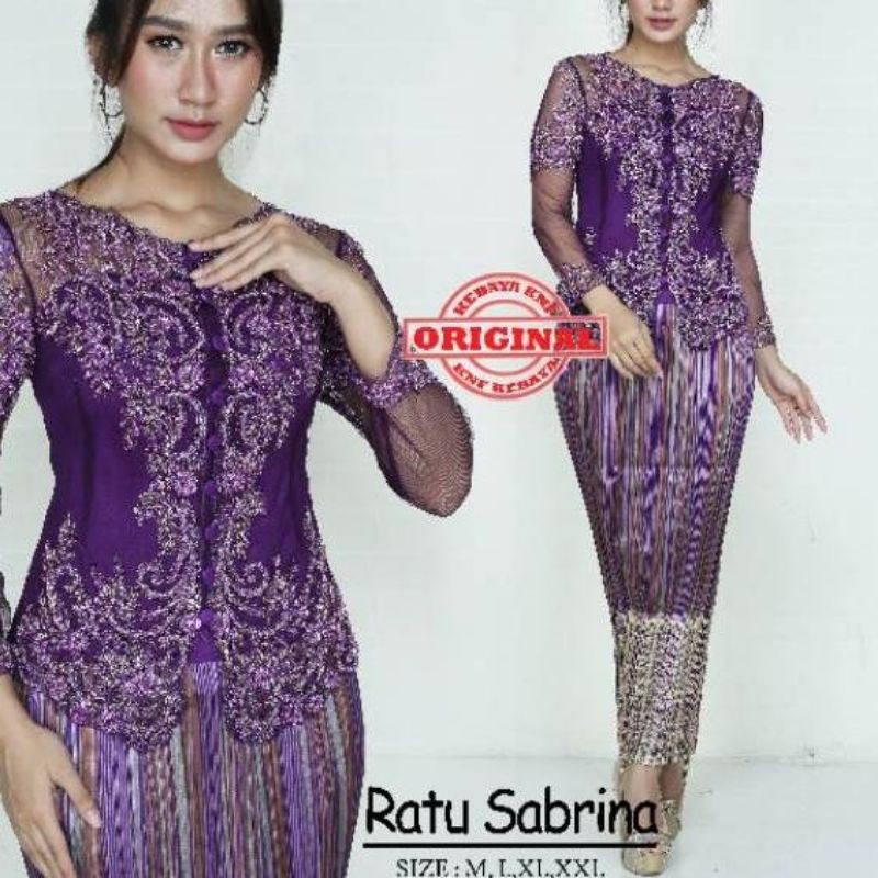 KEBAYA PAYET SABRINA/KEBAYA PAYET LENGA PANJANG/KEBAYA PESTA