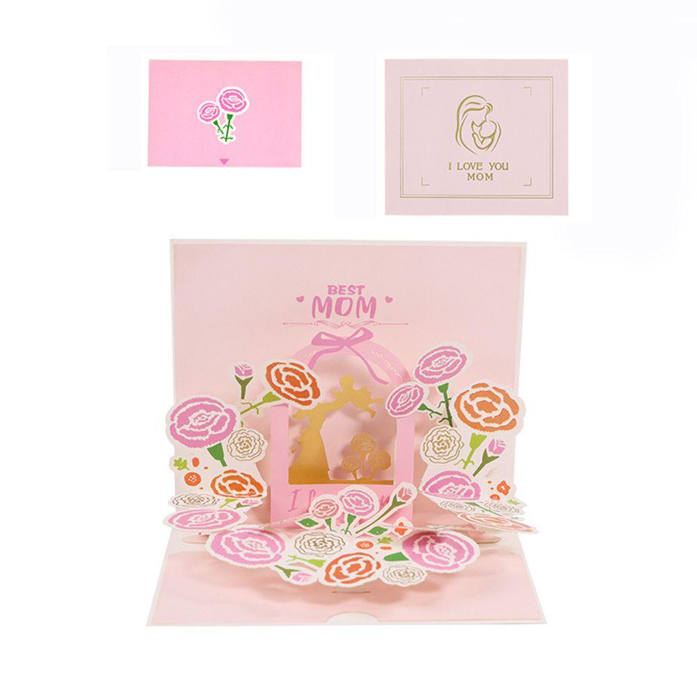 R-flower Mother's Day Greeting Card Kartu Ucapan Hari Ibu Lipat Bunga Berkah Kartu Kecil