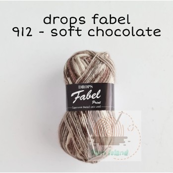 drops fabel warna soft chocolate (912)