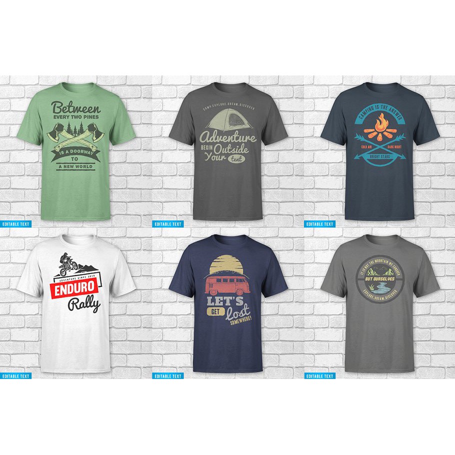 95 T-Shirt Designs Bundle - Photoshop &amp; Illustrator