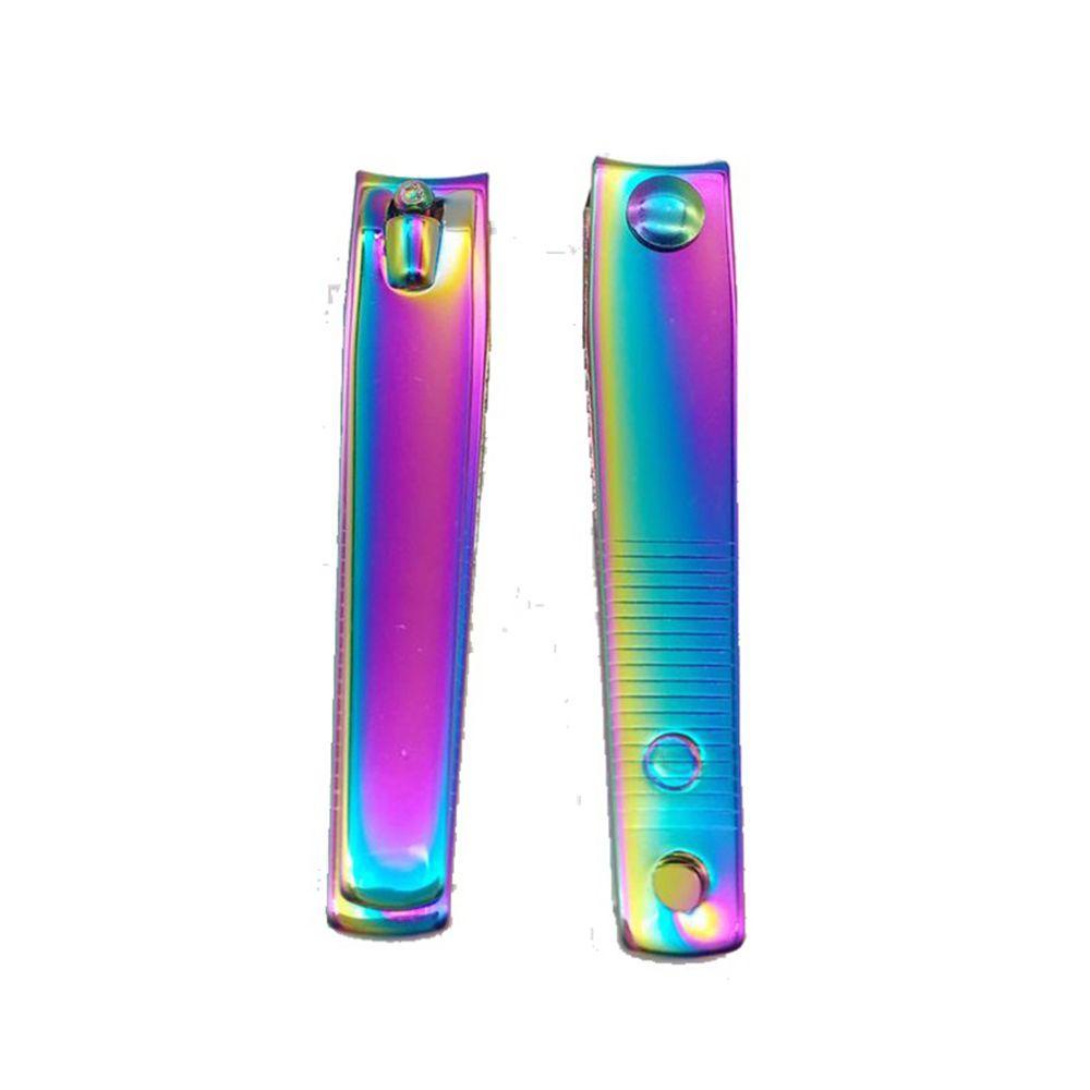 NEEDWAY Nail Trimmer Stainless Steel Rainbow Gunting Manicure Nail Art Pemotong Kuku