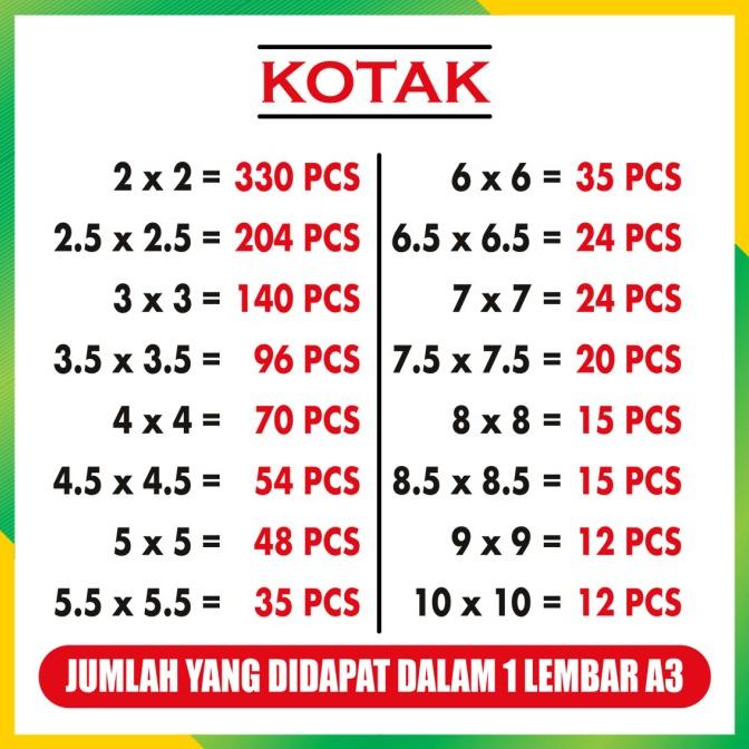 

STIKER SILVER A3 CUTTING ruanggr4 Murah