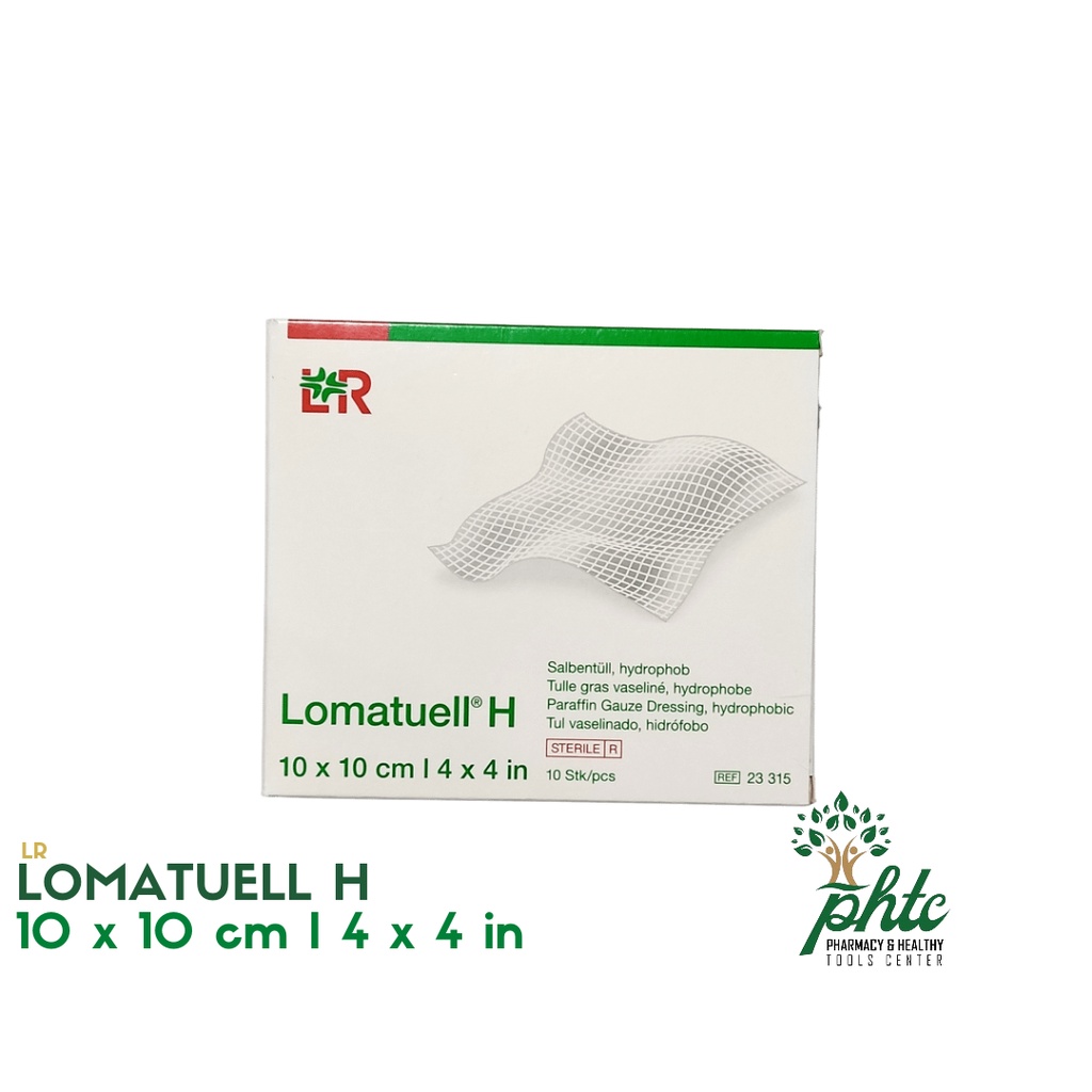 Lomatuell l Sofratulle 10x10cm 1 BOX l Parrafin Gauze Dressing Lomatulle