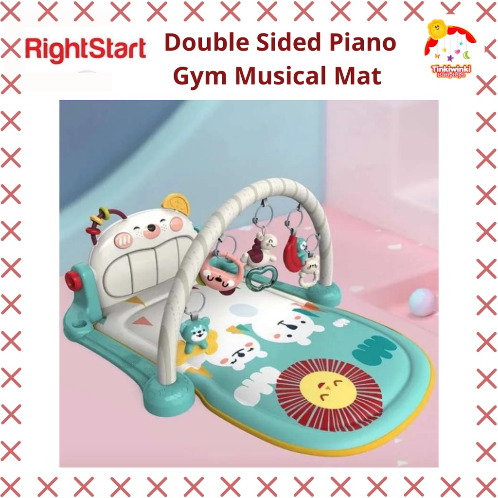 Right Start Double Sided Piano Gym Musical Mat