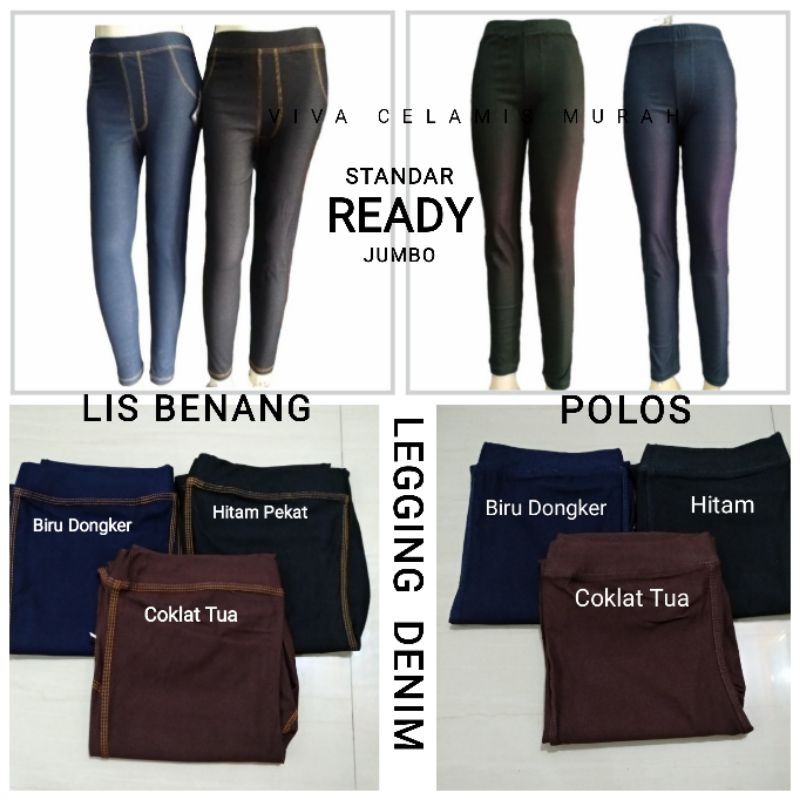 Jegging Wanita- Denim Tebal Adem Elastis-Celana Panjang-Celana Casual Olahraga- Legging Jeans Murah