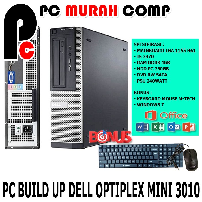 PC BUILD UP l PC KOMPUTER BUILT UP OFFICE l PC SEKOLAH |PC SLIM