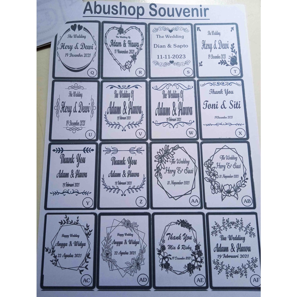 Souvenir gelas gagang piala gelas kopi bening sablon nama /custom kemasan plastik untuk pernikahan,u