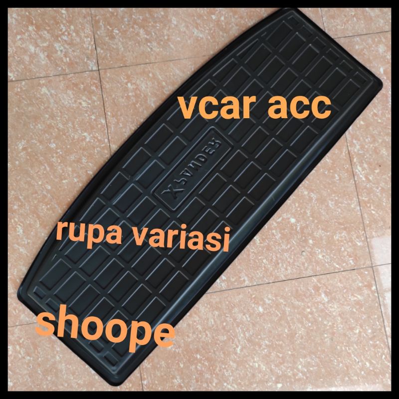 karpet bagasi belakang mobil Mitsubishi xpander karet lentur hitam tray mat