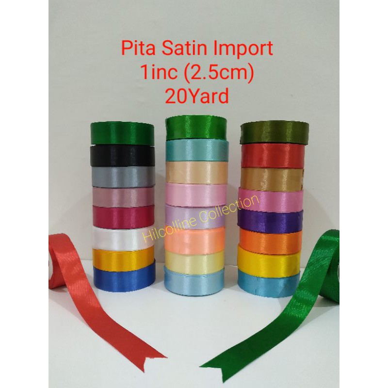 Pita SATIN 1&quot;inc 25mm 20yards