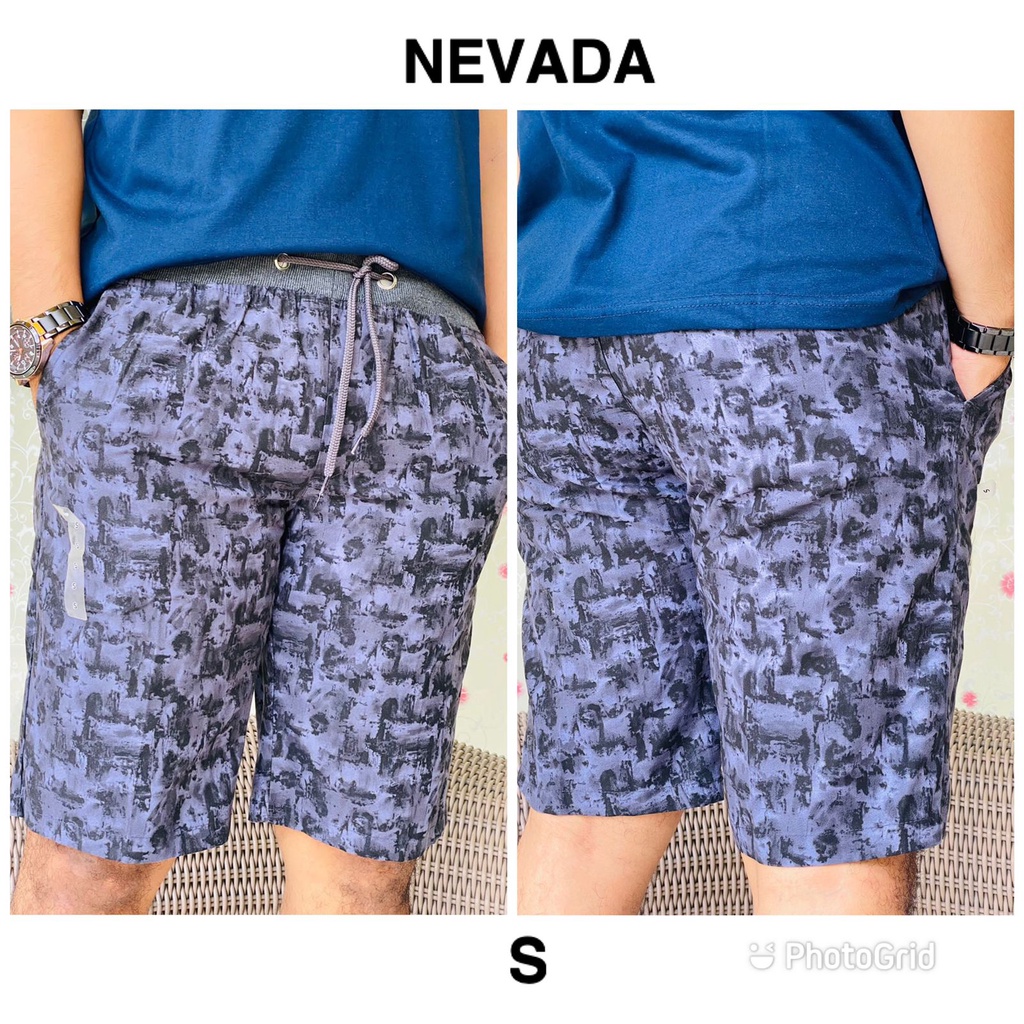 celana nevada motif abu hitam