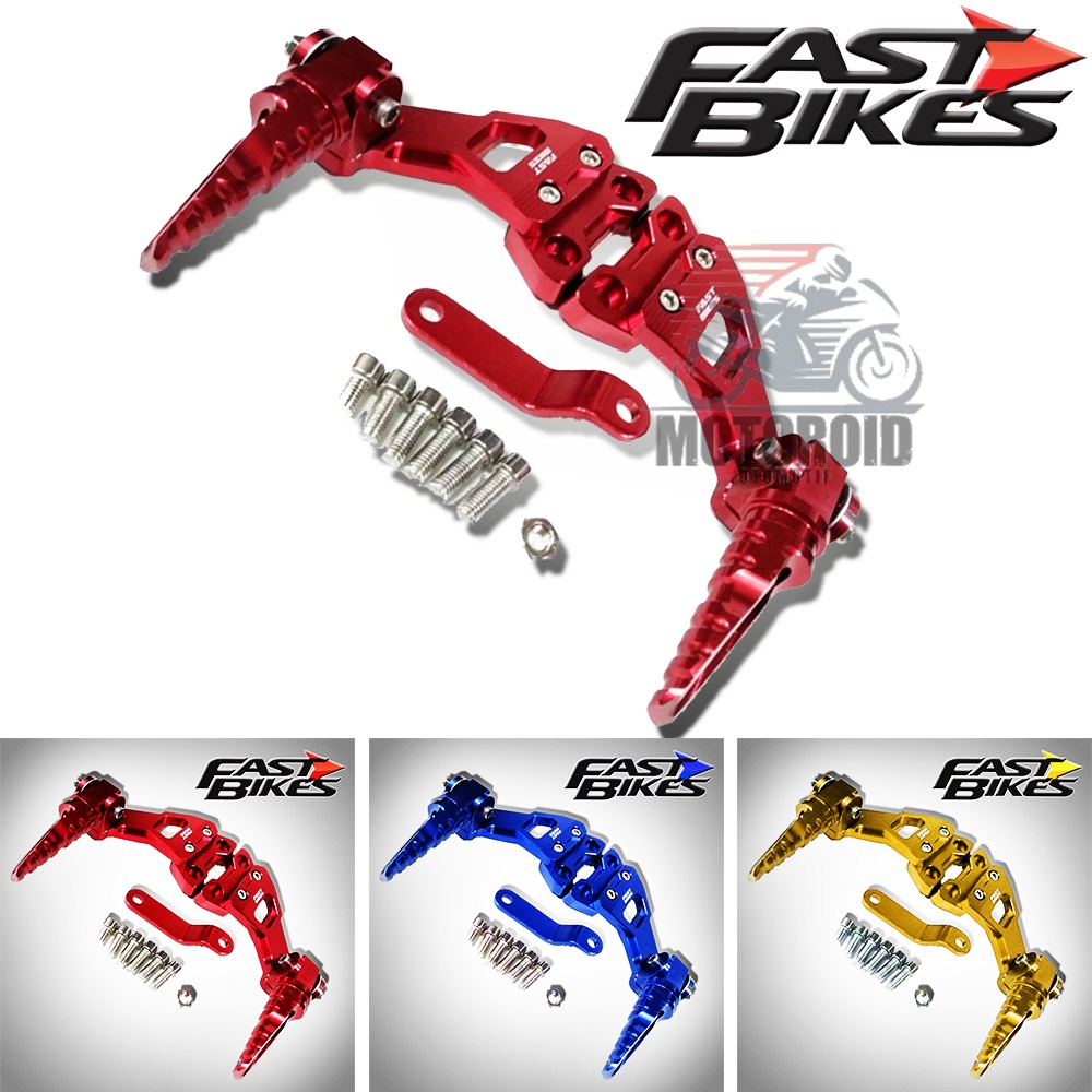 FASTBIKES 9009A FOOTSTEP FOOT STEP GANTUNG BELAKANG PIJAKAN INJAKAN SATRIA FU 150 FULL CNC