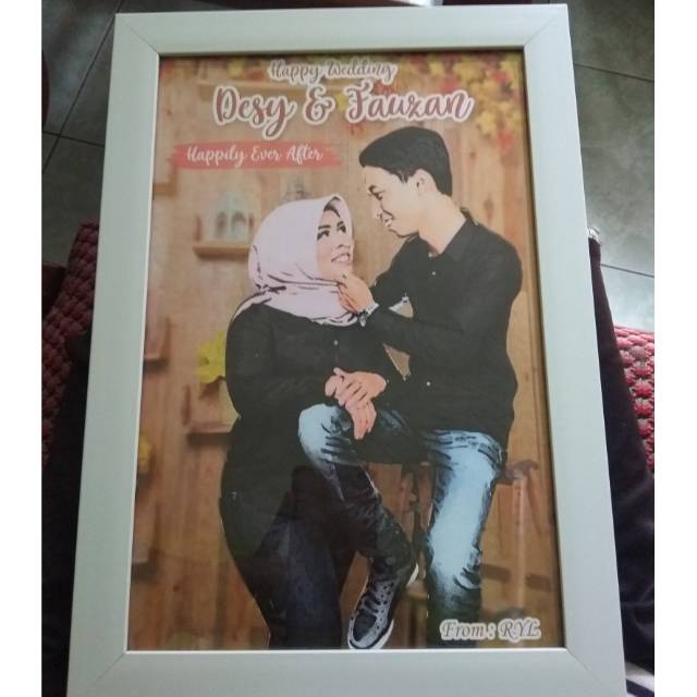 PAKET FRAME LINE ART / KARIKATUR / FOTO SPLASH