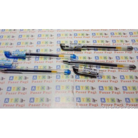 

✳ pen gel Kenko Easy 0.5mm hitam dan biru ◘