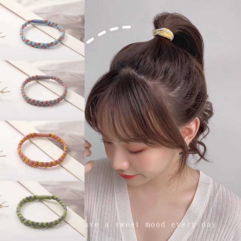 Ikat Rambut Wanita Korea Kepang Model Gelang Fashion Hair Accessories Import