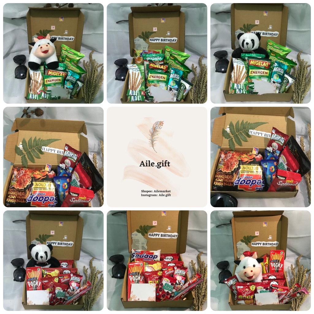 Snack Box - Snack Hampers - Gift Box - Hadiah Ulang Tahun/Sempro