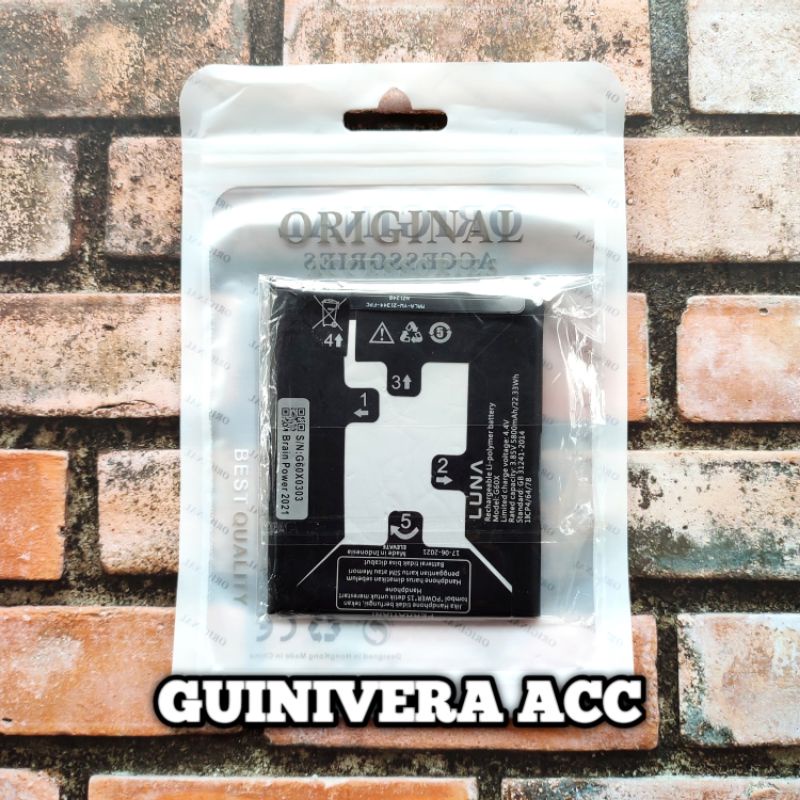 BATRE BATERAI LUNA G60X X PRIME / BATTERY BATERAI / LUNA X PRIME G60X / LUNA XPRIME G60X BATTERY