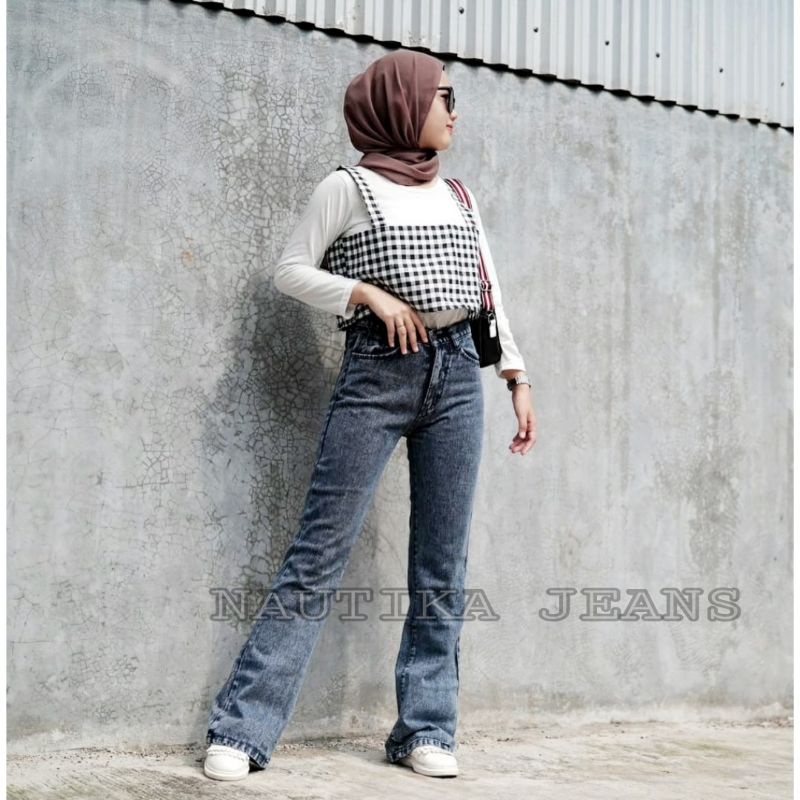 HIGHT WAIST CUTBRAY JEANS WANITA/CELANA CUTBRAY JEANS PREMIUM