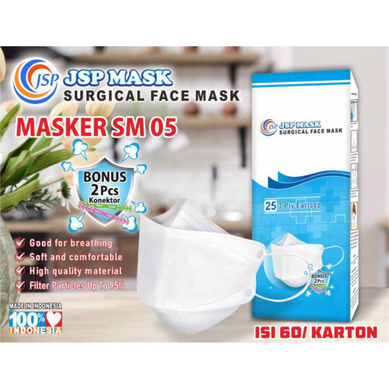 TERMURAH !!!! MASKER JSP KN 94./ KF 94 ..isi 25 pcs