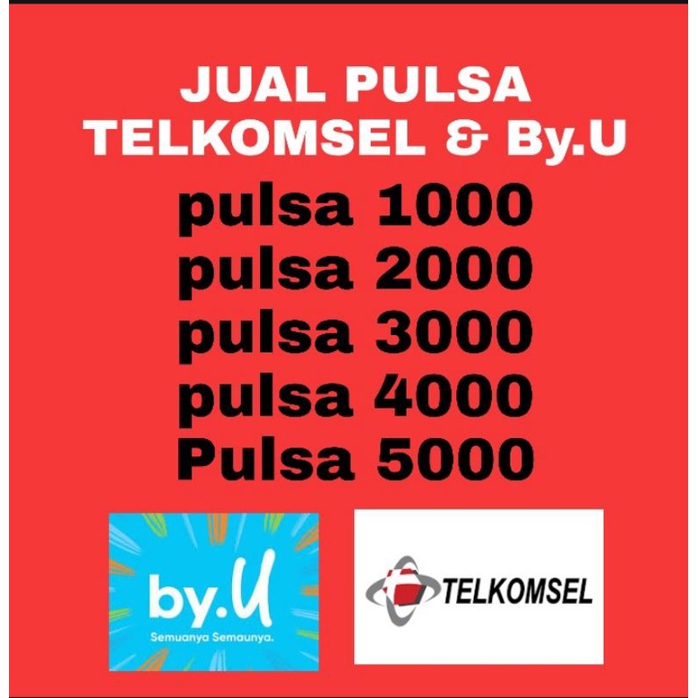 Jual Pulsa murah telkomsel simpati as by.u 1000 sampai 5000