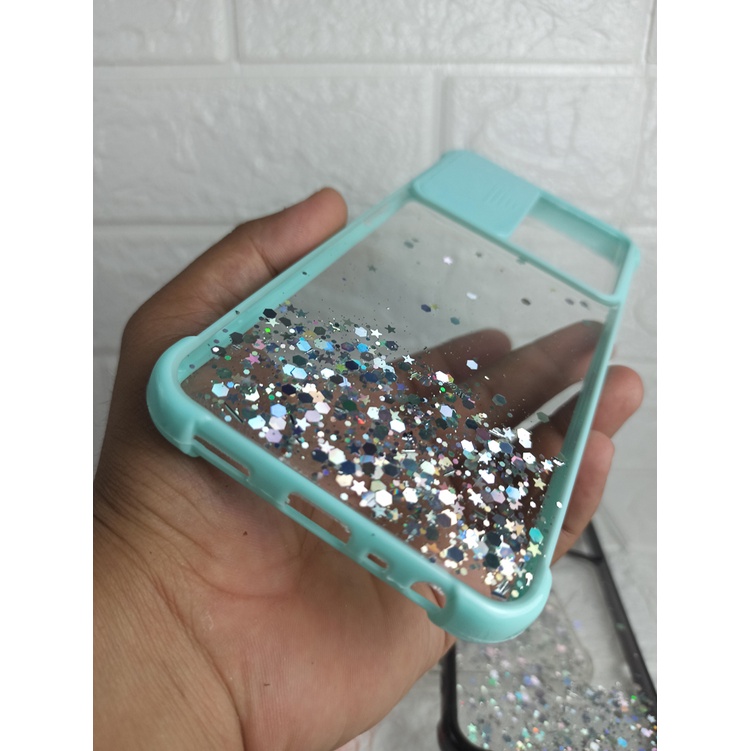 REALME C11/C12/C15/C21 GLITTER CASE SLIDE KAMERA PROTECTION