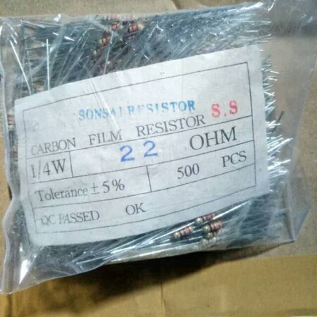 Resistor 22 Ohm 1/4 watt 50pcs