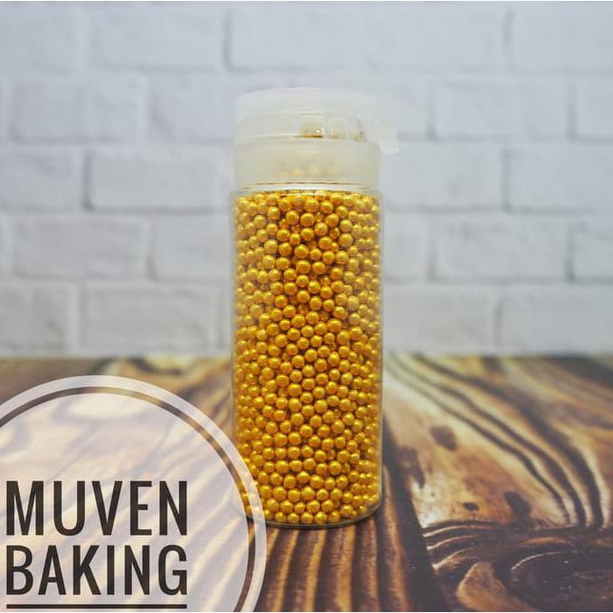 

PEARL SPRINKLE GOLD 1.9 mm / NON PAREIL DRAGEE DECORATION DEKOR