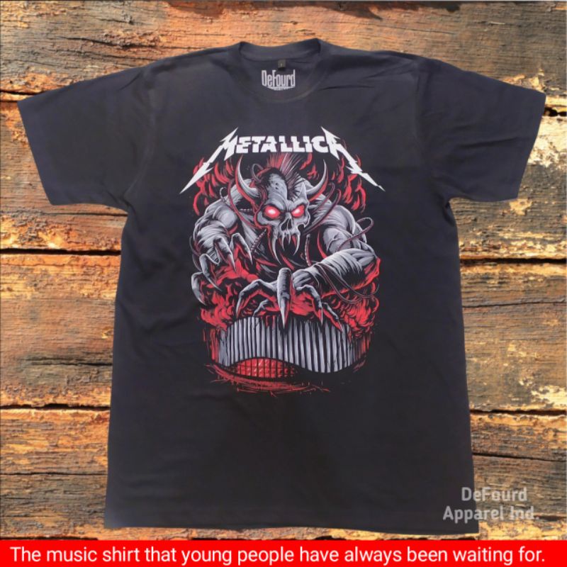 KAOS BAND METALLICA UNISEX OVERSIZE-KAOS BAND-KAOS MUSIC-KAOS METAL-OVER SIZE-BIG SIZE-BUILT UP