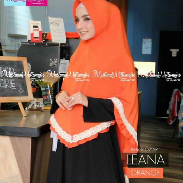 Bergo syar'i Leana bahan Jersey