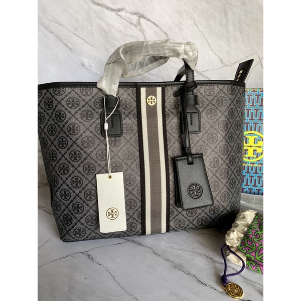 tb tmonogram canvas tote medium