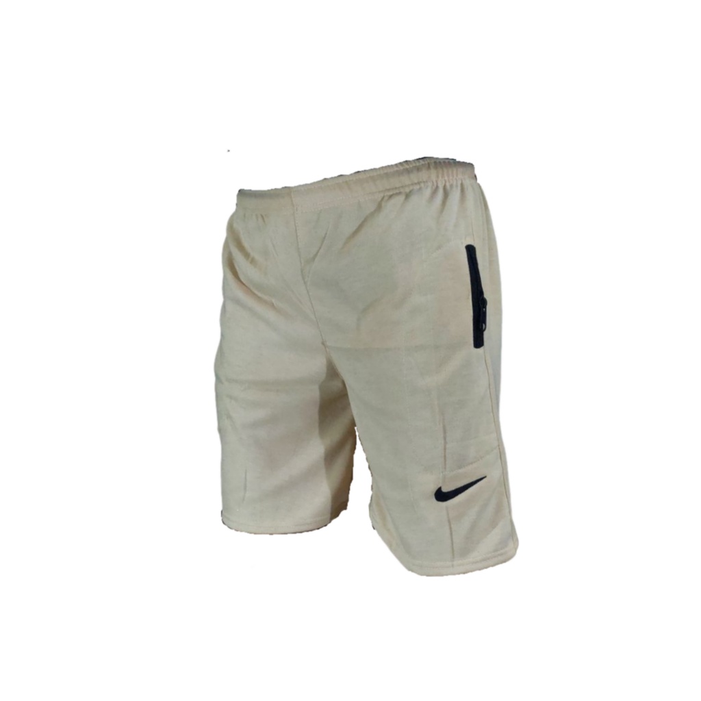 Celana pendek pria dewasa kolor boxer tersedia size jumbo dan standar dan juga kecil-Cream L fit XL