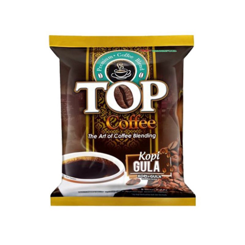 

TOP Kopi Gula 2 In 1 1X25GR | Aneka Top Kopi Susu | White Coffee | Cappuccino | Barista Kopi Gula | Aren Mocca Moka Avocado Harga Per Pcs