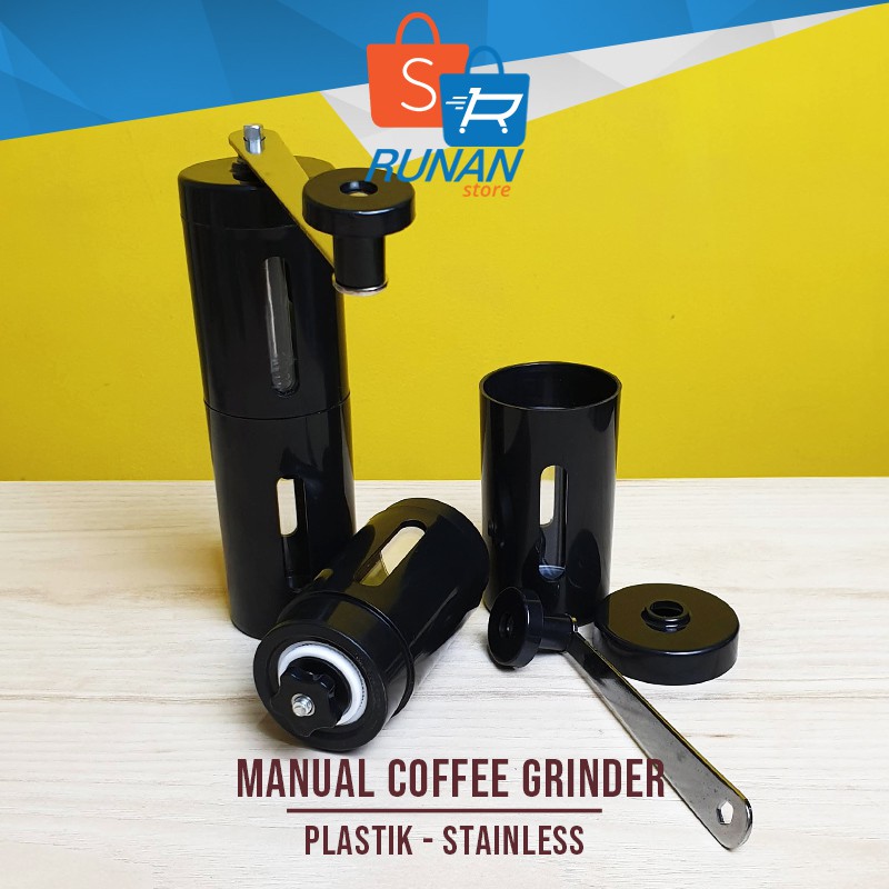 Coffee Grinder - Penggiling Kopi Manual Hitam Hand Grinder Black