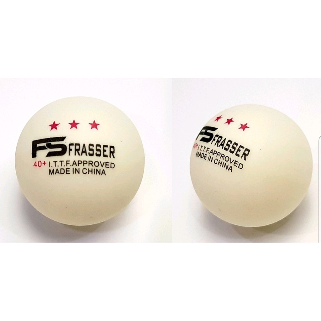 Bola Pingpong Tenis Meja Frasser Putih Bijian 3 Stars Shopee Indonesia