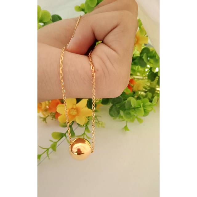 Kalung bola / dior / liontin bulat