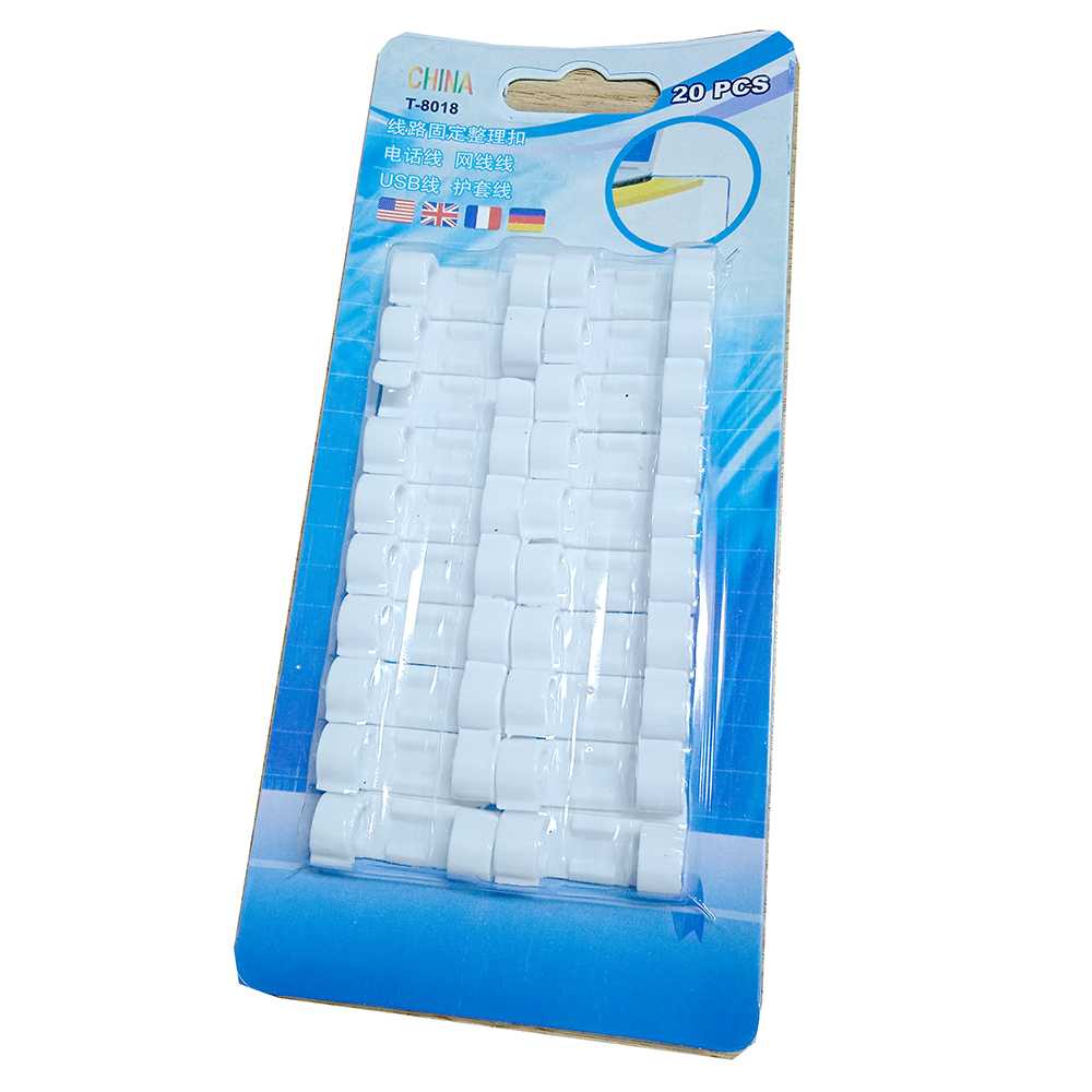 (100% BARANG ORI) CARPRIE Klip Kabel Organizer Cable Clip 20 PCS - FT-8018