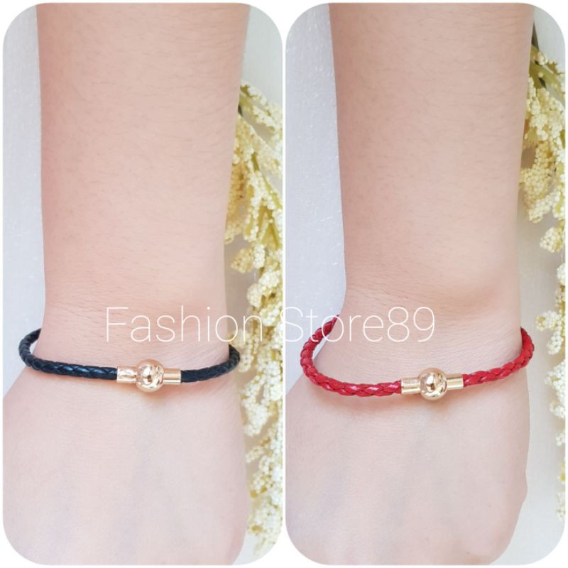 Ready Gelang Magnet kulit gelang kulit charm gelang magnet charm huruf liontin charm