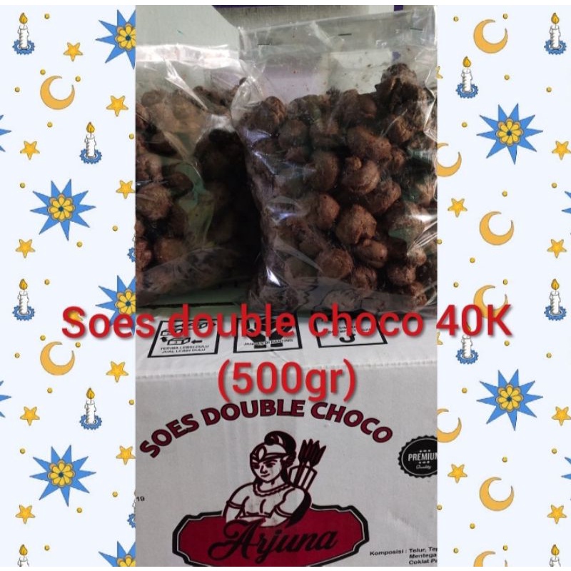 

Cemilan Soes Double Choco