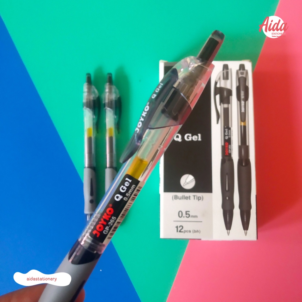 

Pulpen Gel Joyko Q Gel 0,5mm GP-256 Black (Satuan)