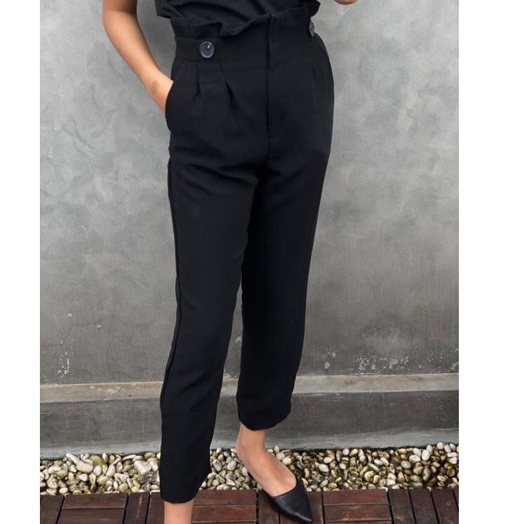 

H&M Paper bag Pants /Black/Dark Green/Dark brown HNMP2101-C15 (KODE 76)