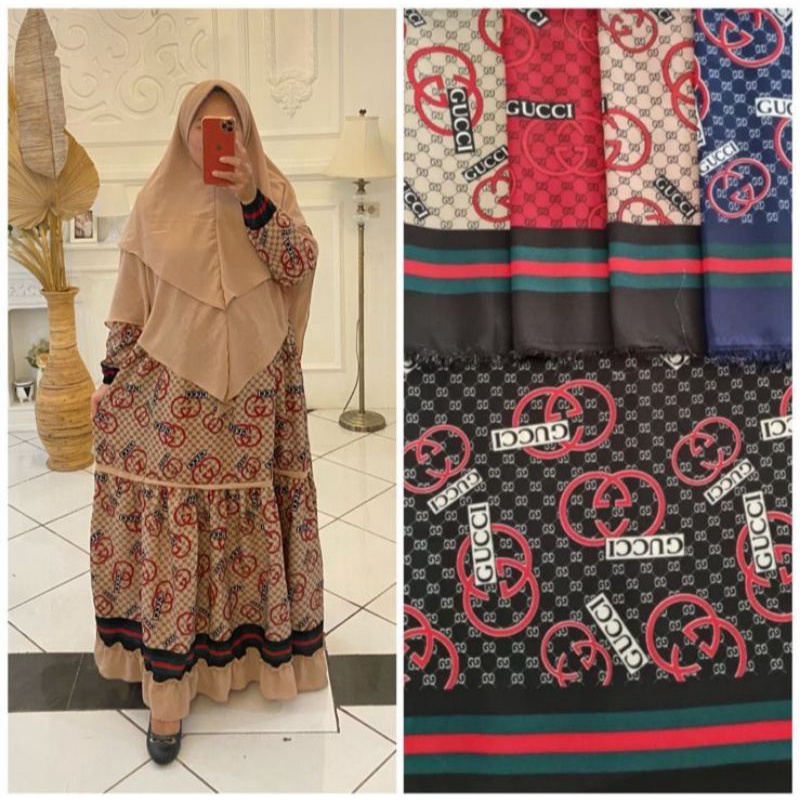 GAMIS SYARi Cc Monalisa Mix Ceruty Khimar 2 Layer Busui Jumbo Seragam PESTA PENGANTIN KONDANGAN TERB